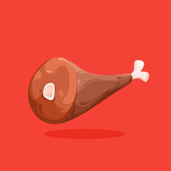 Roast beef vector