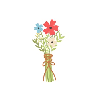 Wedding flower bouquet vector