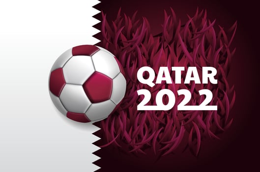 Qatar 2022, celebration , football, soccer sport ,Flag concept background vector
