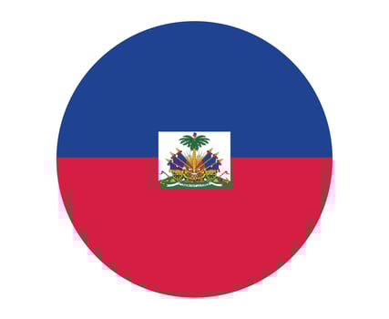 Haiti Flag National North America Emblem Icon Vector Illustration Abstract Design Element
