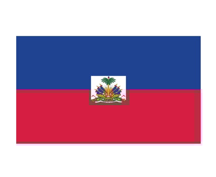 Haiti Flag National North America Emblem Symbol Icon Vector Illustration Abstract Design Element