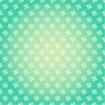 Saint Patricks Day seamless pattern with clover shamrock Vector cartoon colorful spring background
