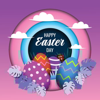 Easter Egg Background vector