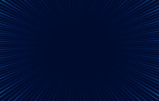 dark blue comic zoom lines background vector