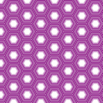 A seamless geometric pattern consisting of pink and white hexagons. Design for printing on fabric, packaging, Wallpaper. Vector illustration.