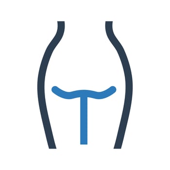Butt icon on white background vector