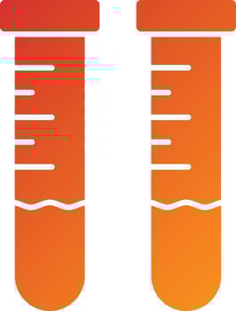 Test Tubes Icon Style vector