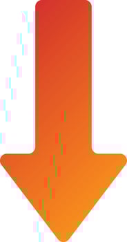Down Arrow Icon Style vector