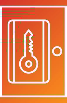 Smart Door Icon Style vector