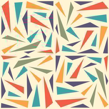 Abstract geometric seamless pattern with triangle vector