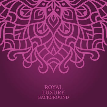 Mandala round ornament background template vector