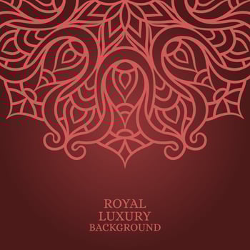 Mandala round ornament background template vector