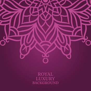 Mandala round ornament background template vector