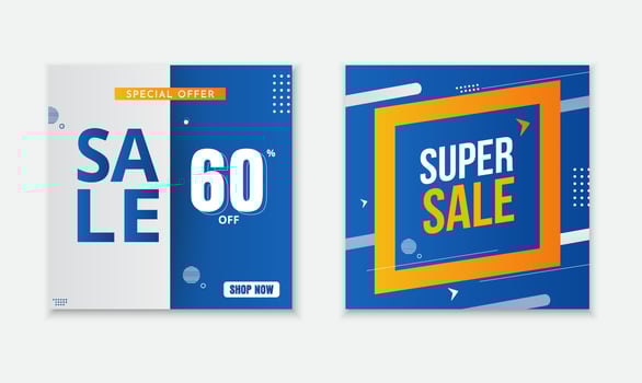 Collection of Big sale abstract background with geometric elements. Super sale gradient background with geometric elements vector. vector