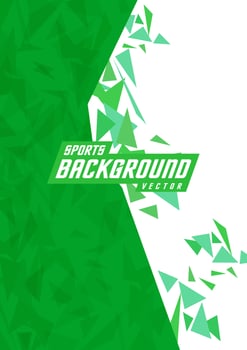 Background pattern for sports jerseys, running shirts, racing jerseys, natural green geometric polo shirts. vector
