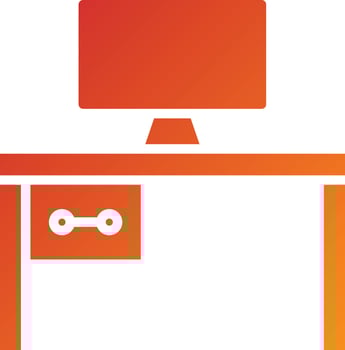 Office Desk Icon Style vector