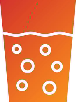 Water Glass Icon Style vector