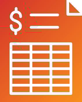 Spreadsheet Icon Style vector