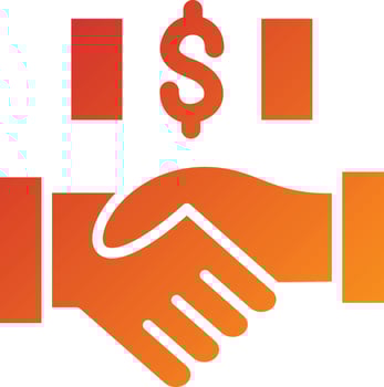 Deal Icon Style vector