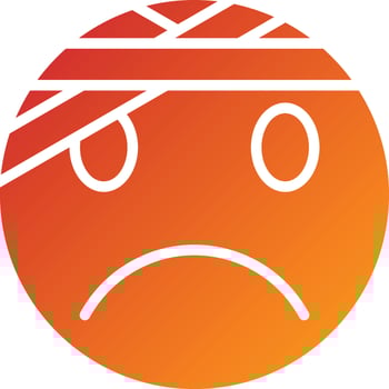 Injured Icon Style vector