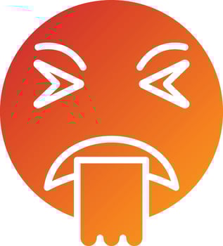 Puke Icon Style vector