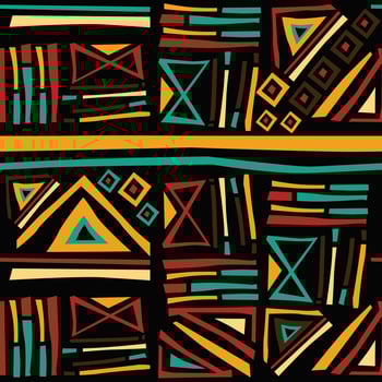 Pan Africa Seamless Pattern vector