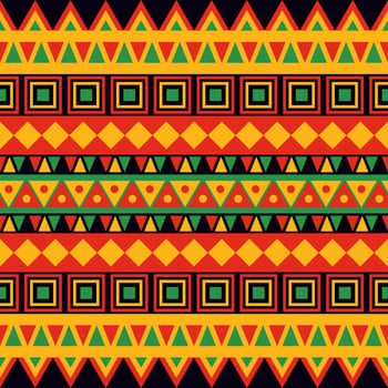 Pan African Color Seamless Pattern Background vector