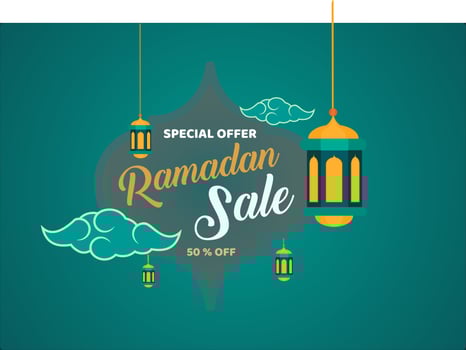 Ramadan sale vector ilustration
