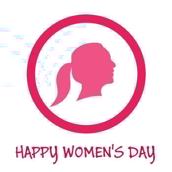 Illustration happy women's day vector