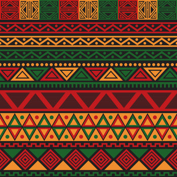 Seamless Pattern Pan African Color Background vector