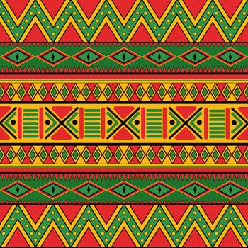 Seamless Pattern Inspired By Pan African Color vector