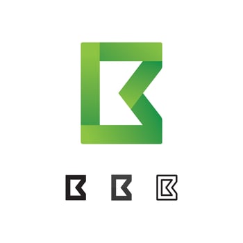 B font and Letter b logo design with modern concept. Icon letter b vector illustration template