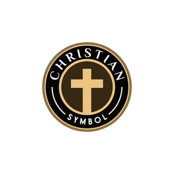 Catholic Christian Symbol Religious Emblem Design Inspiration vector