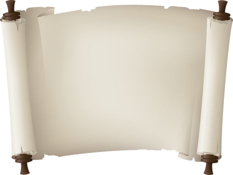 Old scroll paper banner.Blank sheet. vector