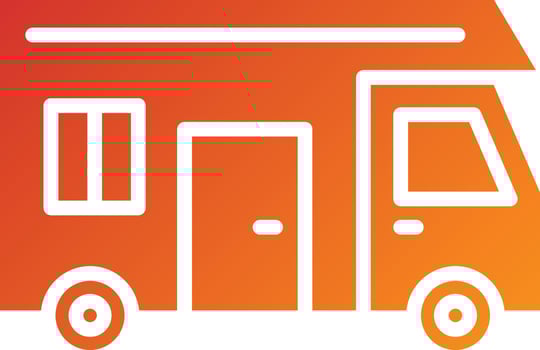 Camper Van Icon Style vector