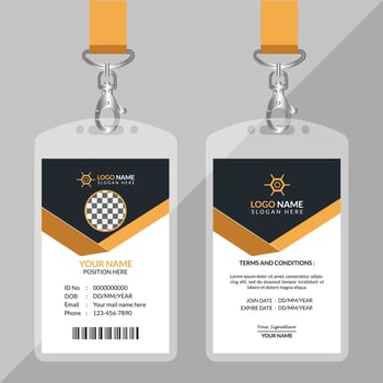 Corporate ID Card Template vector