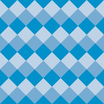 Seamless checkered background in light blue tones. vector