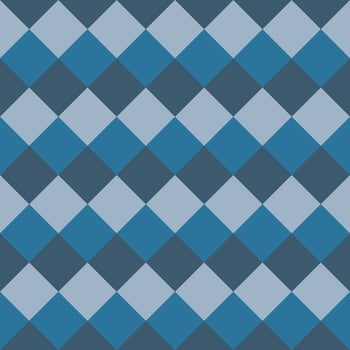 Three tone blue tones seamless checkered background vector