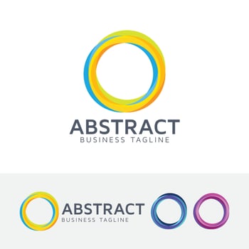 Abstract circle vector logo template