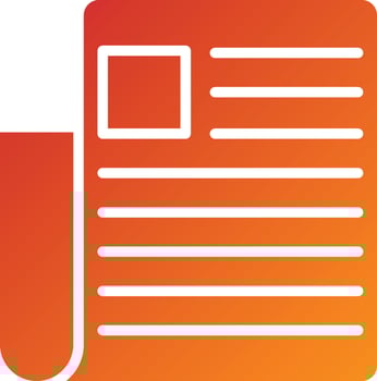 Newspaper Icon Style vector