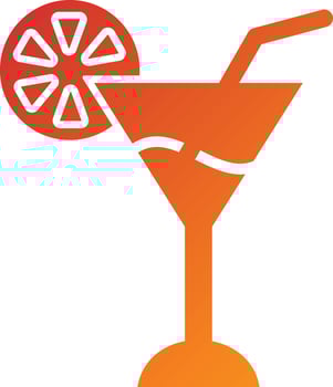 Cocktail Icon Style vector