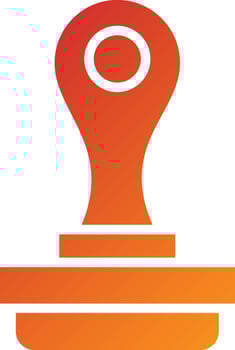 Stamp Icon Style vector