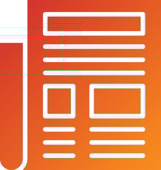 Newspaper Icon Style vector