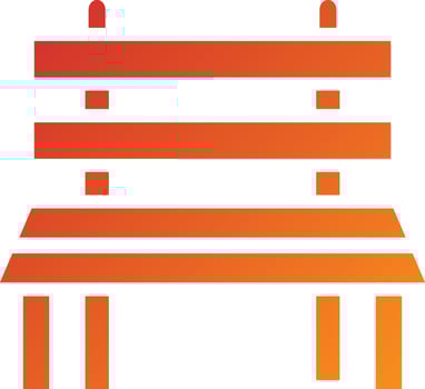 Bench Icon Style vector