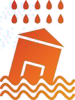 Flood Icon Style vector