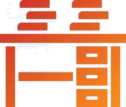 Desk Icon Style vector