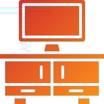 Tv Table Icon Style vector