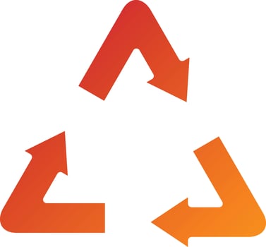 Recycle Bin Icon Style vector