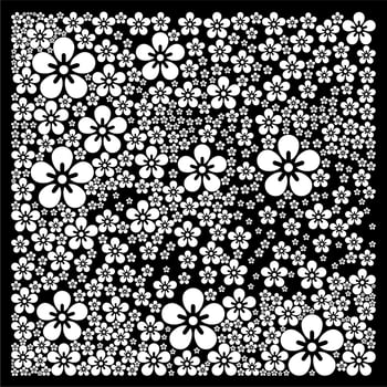 Floral Background For Bandana Designs, Tablecloth, Fabrics, Batik Design Inspiration vector