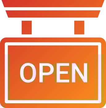 Open Icon Style vector